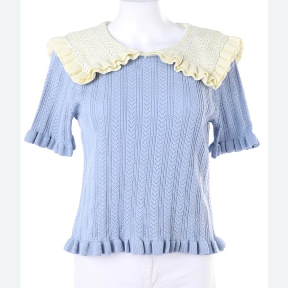 Zara knitted top blouse - Picture 7 of 12